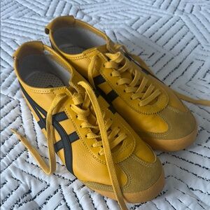 Yellow and Black Onitsuka Tiger by Asics Men's Shoes